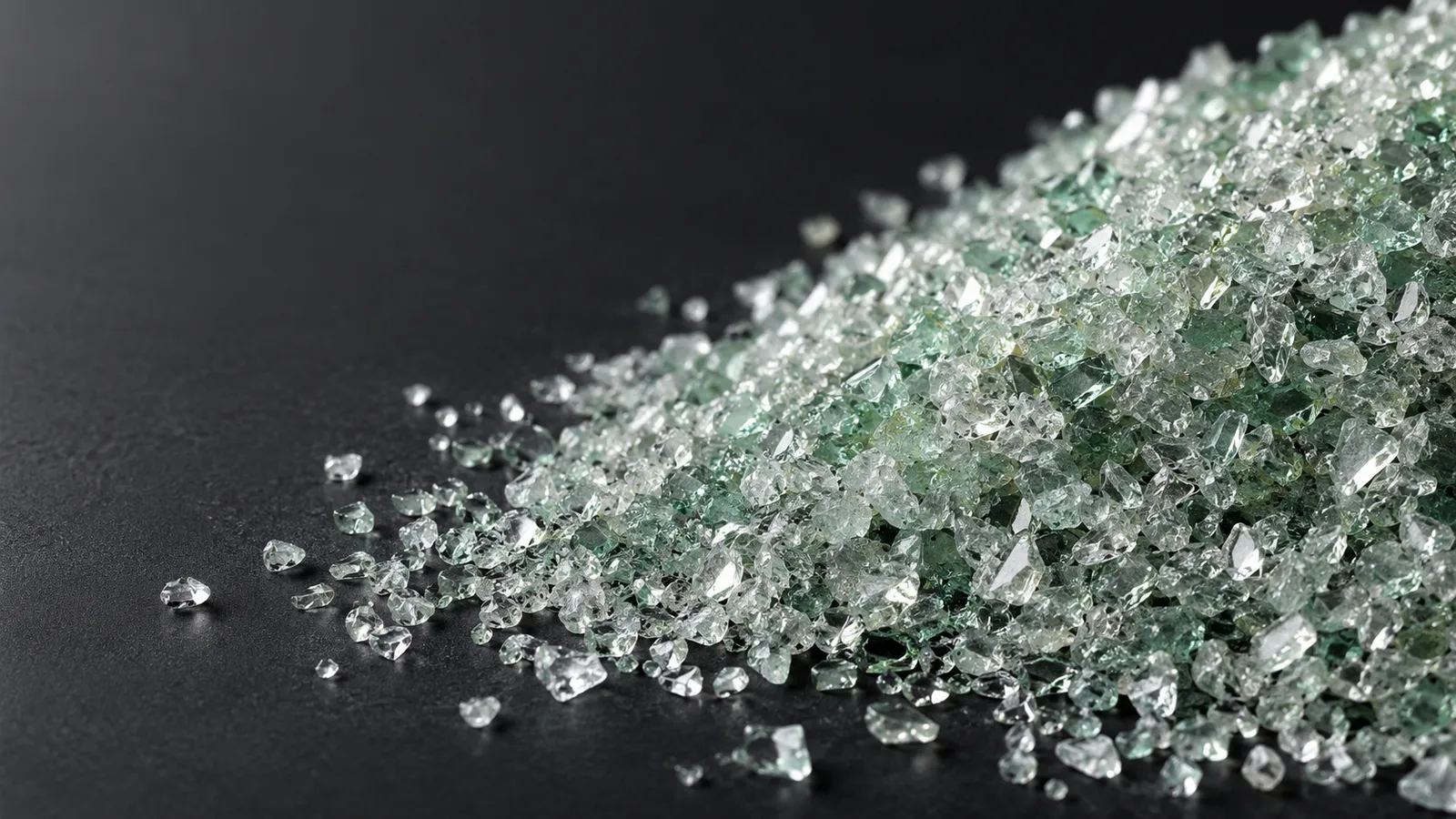Recycled glass grit, 0.5–1.5 mm